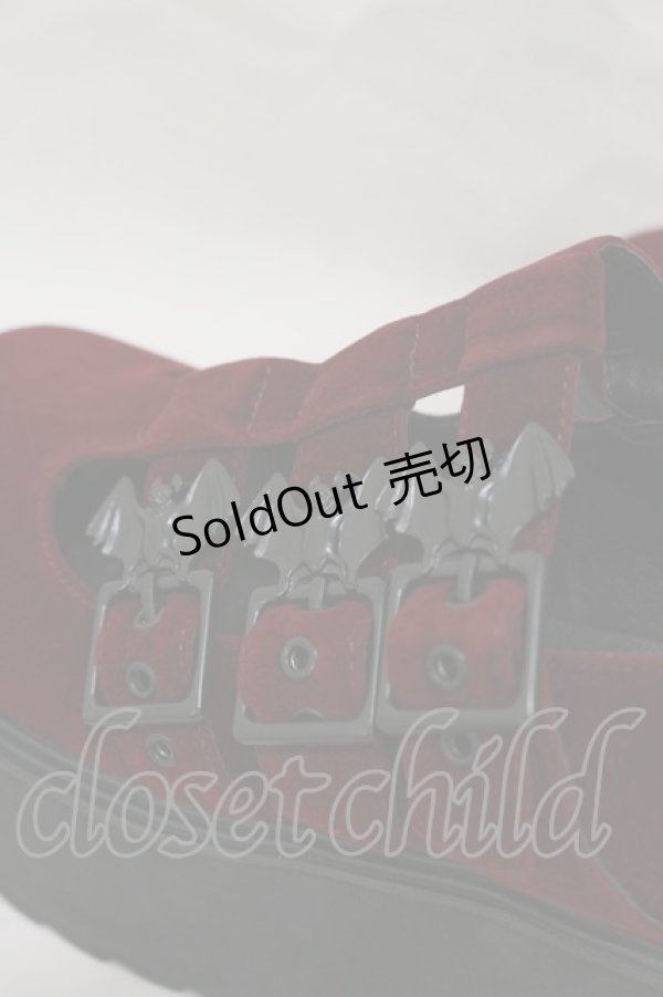 画像4: KILL STAR / Scarlet Mary Janes UK5(約24.0cm) ボルドー H-25-03-05-1005-SL-SH-KB-ZI (4)