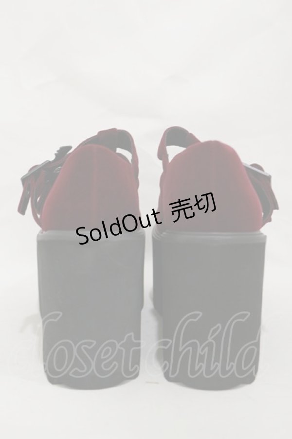 画像3: KILL STAR / Scarlet Mary Janes UK4(約23.5cm) ボルドー H-25-03-05-1006-SL-SH-KB-ZI (3)