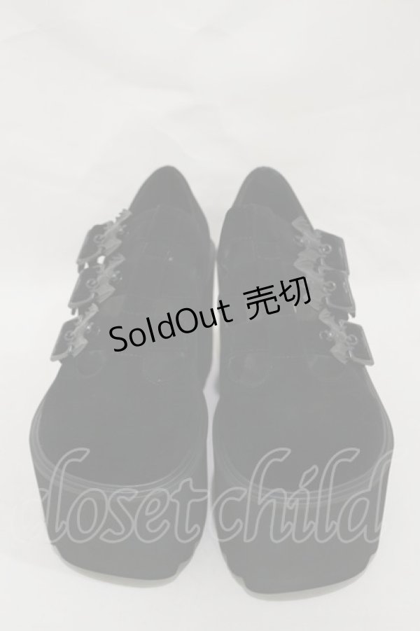 画像1: KILL STAR / Evil Mary Janes UK4(約23.5cm) 黒 H-25-03-05-1010-SL-SH-KB-ZH (1)