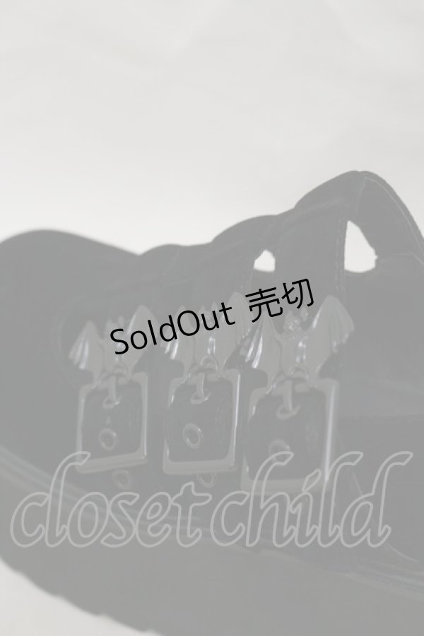 画像4: KILL STAR / Evil Mary Janes UK4(約23.5cm) 黒 H-25-03-05-1011-SL-SH-KB-ZI (4)