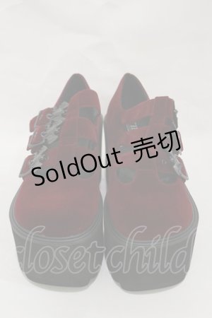 画像: KILL STAR / Scarlet Mary Janes UK4(約23.5cm) ボルドー H-25-03-05-1013-SL-SH-KB-ZI