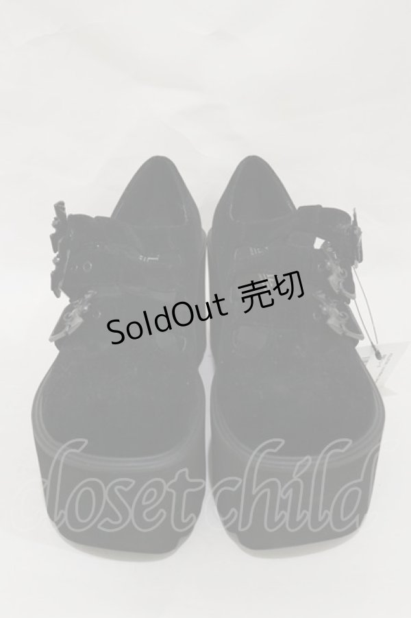 画像1: KILL STAR / Evil Mary Janes UK5(24.0cm) 黒 H-25-03-05-1014-SL-SH-KB-ZH (1)