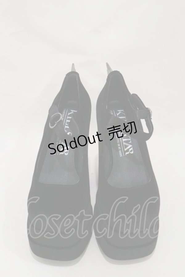 画像1: KILL STAR / Basilisks Pumps UK3(約23.0cm) 黒 H-25-03-05-1018-SL-SH-KB-ZH (1)