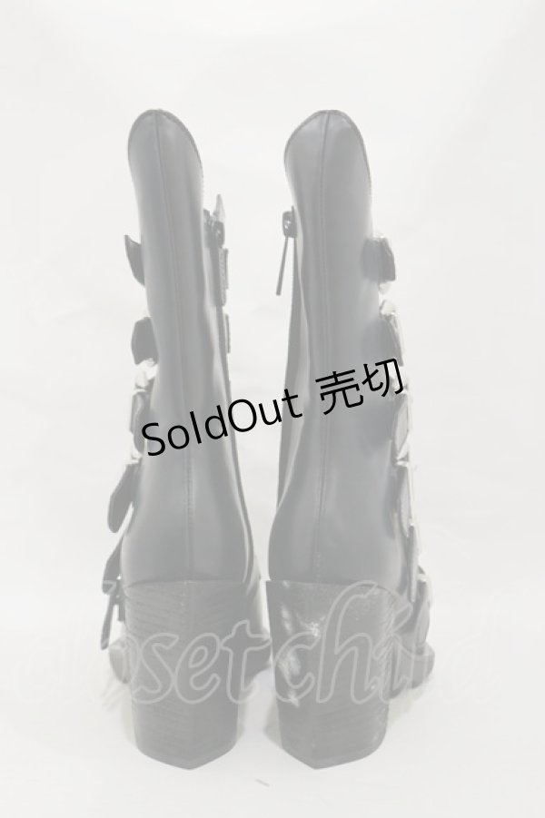 画像3: KILL STAR / 2 The Point Boots UK5(約24.0cm) 黒 H-25-03-05-1002-SL-SH-KB-ZH (3)