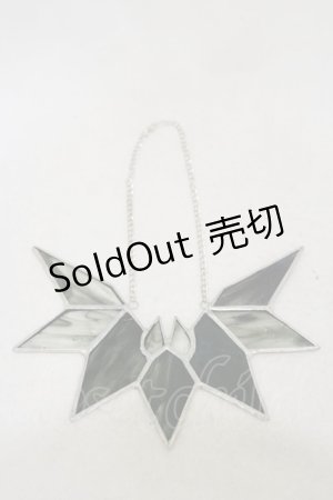 画像: KILL STAR / BAT STAINED GLASS WALL HANGING  ブラック H-25-03-05-1020-SL-ZA-KB-ZH