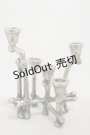 画像: KILL STAR / Ossuary Candelabra燭台   H-25-03-05-1022-SL-ZA-KB-ZH