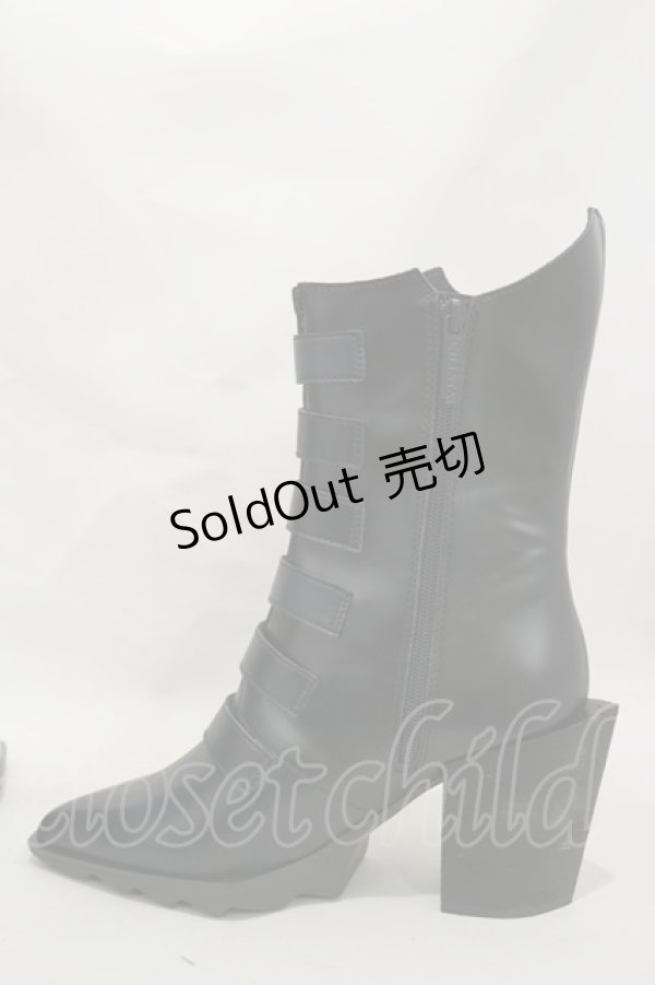 画像4: KILL STAR / 2 The Point Boots UK5(約24.0cm) 黒 H-25-03-05-1002-SL-SH-KB-ZH (4)