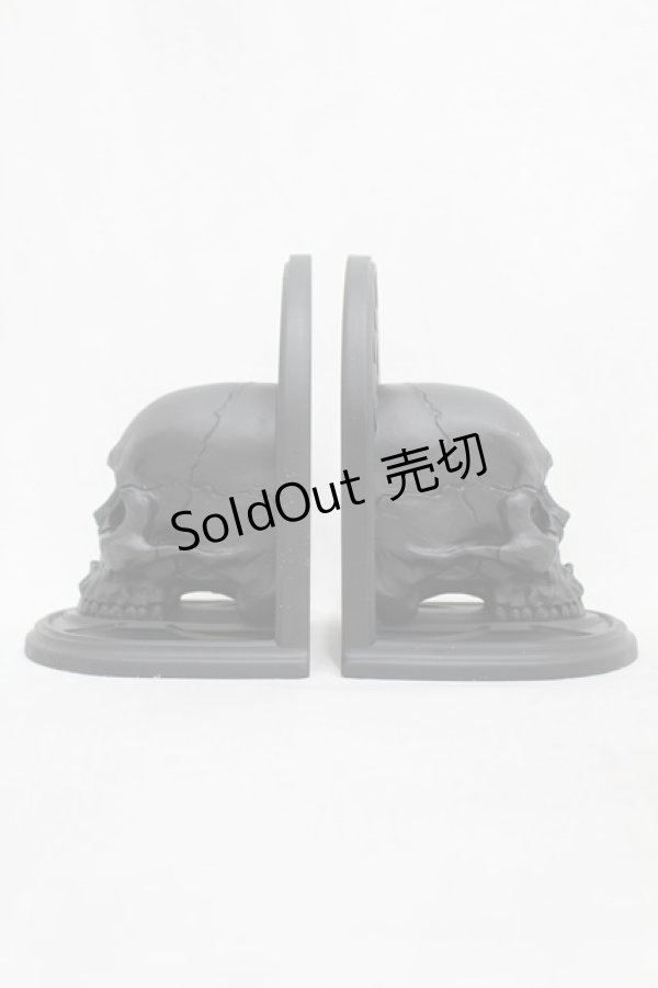 画像2: KILL STAR / Skull Bookends  黒 H-25-03-05-010-SL-ZA-KB-ZH (2)