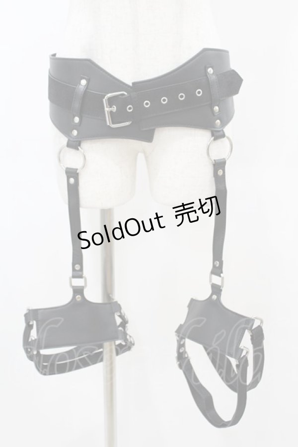 画像1: KILL STAR / Sky High Leg Harness 3XL 黒 H-25-03-05-012-SL-ZA-KB-ZH (1)