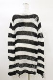 画像2: KILL STAR / Pugsley Knit Sweater L 黒×白 H-25-03-06-005-SL-TO-KB-ZH (2)