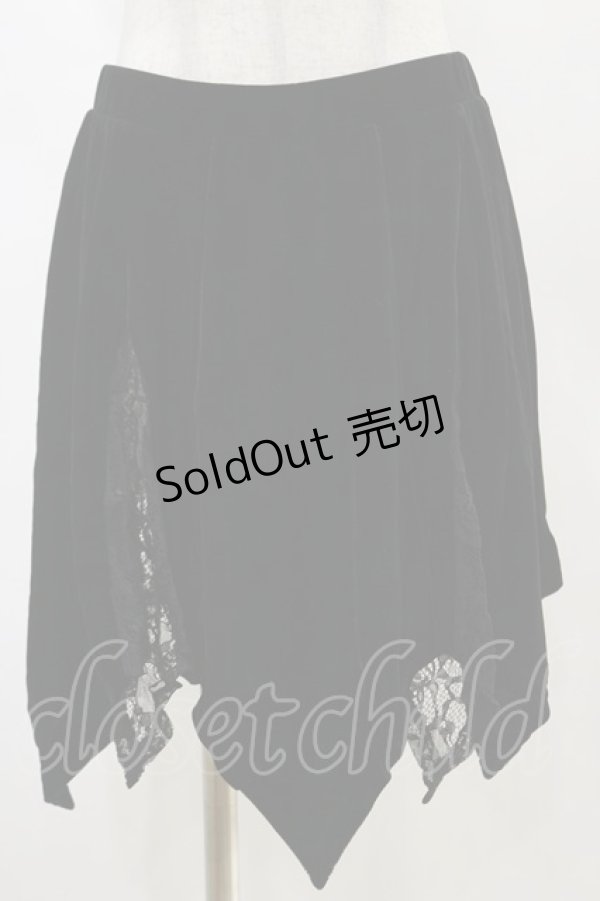 画像1: KILL STAR / Lester Velvet Mini Skirt S 黒 H-25-03-06-046-SL-SK-KB-OS (1)