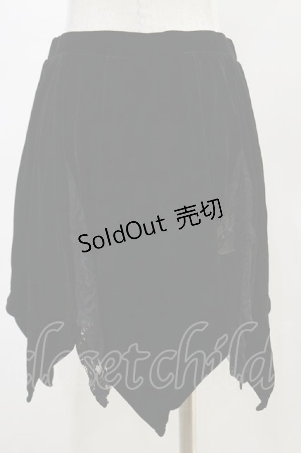 画像2: KILL STAR / Lester Velvet Mini Skirt S 黒 H-25-03-06-046-SL-SK-KB-OS (2)