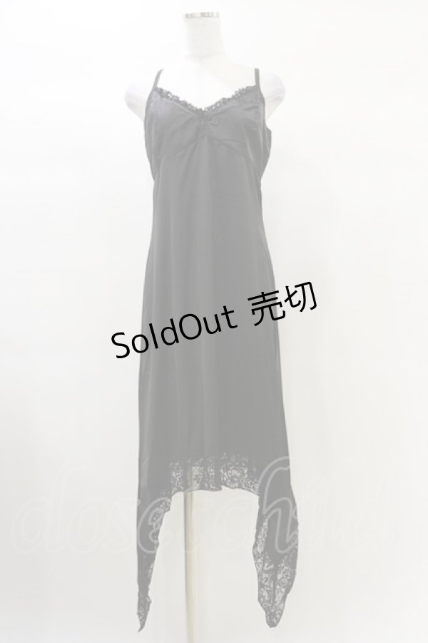 画像1: KILL STAR / Loya Satin Maxi Dress M 黒 H-25-03-06-048-SL-OP-KB-ZH (1)