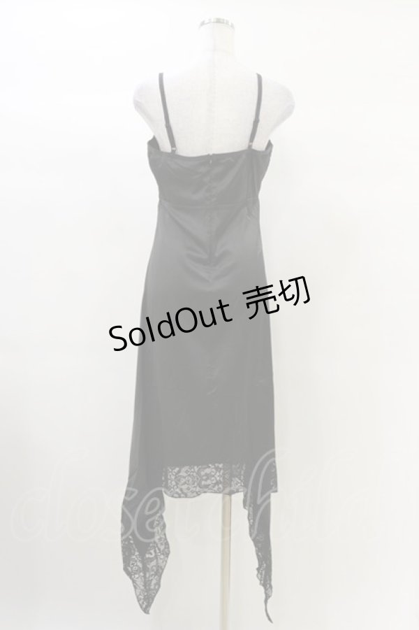 画像2: KILL STAR / Loya Satin Maxi Dress M 黒 H-25-03-06-048-SL-OP-KB-ZH (2)