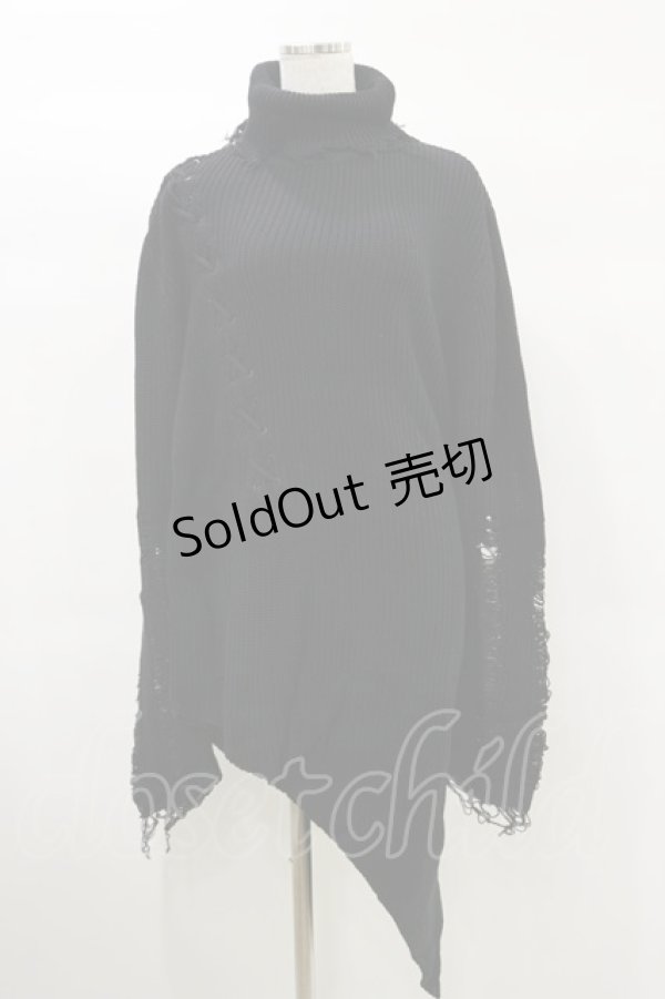 画像1: KILL STAR / Placebo Knit Sweater S 黒 H-25-03-06-006-SL-CO-KB-ZI (1)