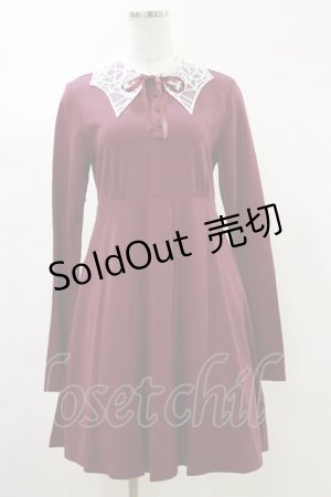 画像: KILL STAR / Charmed School Dress S CRIMSON red H-25-03-06-053-SL-OP-KB-OS