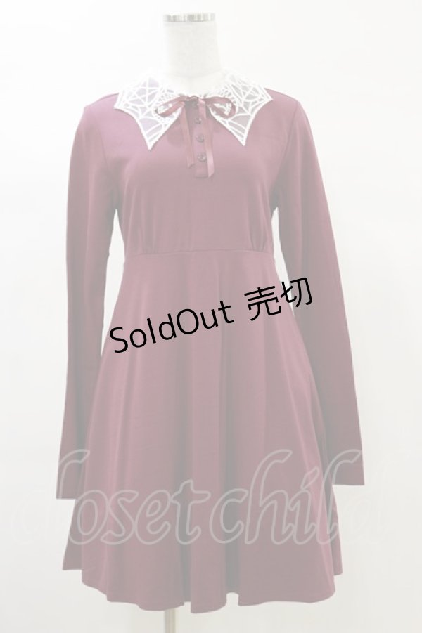 画像1: KILL STAR / Charmed School Dress S CRIMSON red H-25-03-06-053-SL-OP-KB-OS (1)