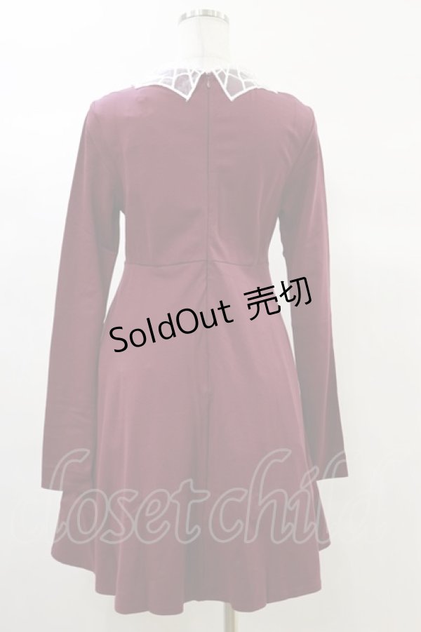 画像2: KILL STAR / Charmed School Dress S CRIMSON red H-25-03-06-053-SL-OP-KB-OS (2)