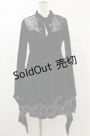 画像: KILL STAR / Grimina Velvet Sorcery Dress M 黒 H-25-03-06-063-SL-OP-KB-ZT47