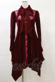 画像1: KILL STAR / Nymyra Velvet Cameo Dress XS Blood red H-25-03-06-066-SL-OP-KB-ZS (1)