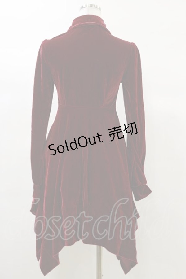 画像2: KILL STAR / Nymyra Velvet Cameo Dress XS Blood red H-25-03-06-066-SL-OP-KB-ZS (2)