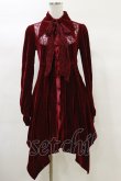 画像1: KILL STAR / Nymyra Velvet Cameo Dress XS Blood red H-25-03-06-068-SL-OP-KB-ZH (1)