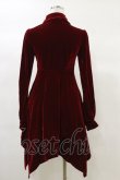 画像2: KILL STAR / Nymyra Velvet Cameo Dress XS Blood red H-25-03-06-068-SL-OP-KB-ZH (2)