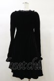 画像2: KILL STAR / Imperia Long Sleeve Velvet Dress S 黒 H-25-03-06-070-SL-OP-KB-ZH (2)