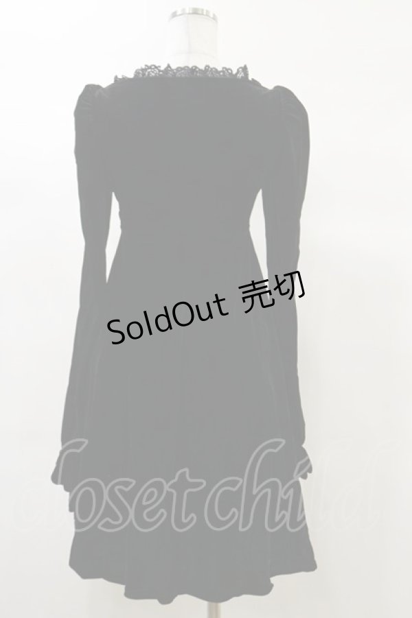 画像2: KILL STAR / Imperia Long Sleeve Velvet Dress XS 黒 H-25-03-06-071-SL-OP-KB-ZH (2)