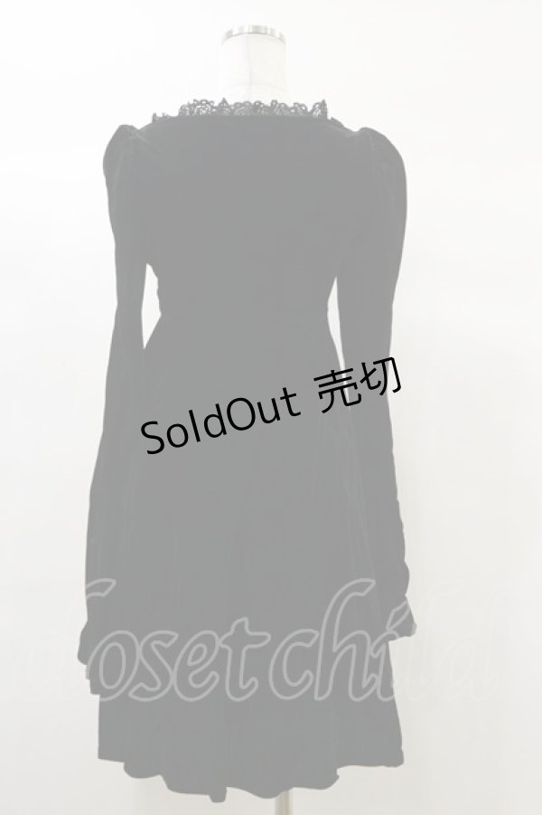 画像2: KILL STAR / Imperia Long Sleeve Velvet Dress XS 黒 H-25-03-06-072-SL-OP-KB-ZH (2)