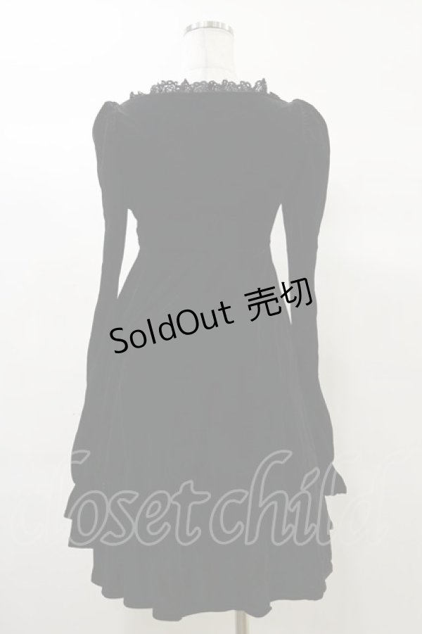 画像2: KILL STAR / Imperia Long Sleeve Velvet Dress XS 黒 H-25-03-06-073-SL-OP-KB-ZH (2)