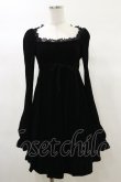 画像1: KILL STAR / Imperia Long Sleeve Velvet Dress XS 黒 H-25-03-06-074-SL-OP-KB-ZH (1)