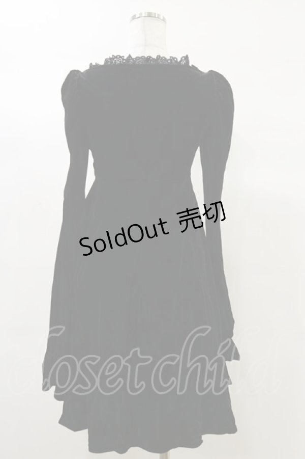 画像2: KILL STAR / Imperia Long Sleeve Velvet Dress XS 黒 H-25-03-06-074-SL-OP-KB-ZH (2)