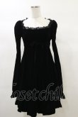 画像1: KILL STAR / Imperia Long Sleeve Velvet Dress XS 黒 H-25-03-06-075-SL-OP-KB-ZI (1)