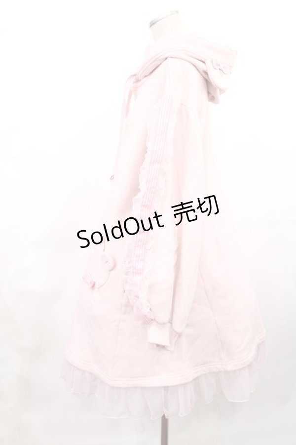 画像2: Angelic Pretty / Bearストライプリボンカットワンピース Free ピンク H-25-03-06-1034-AP-OP-NS-ZH (2)
