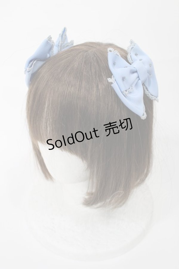 画像3: Angelic Pretty / きらめきグログランリボンコーム  サックス H-25-03-06-1040-AP-AC-NS-ZH (3)