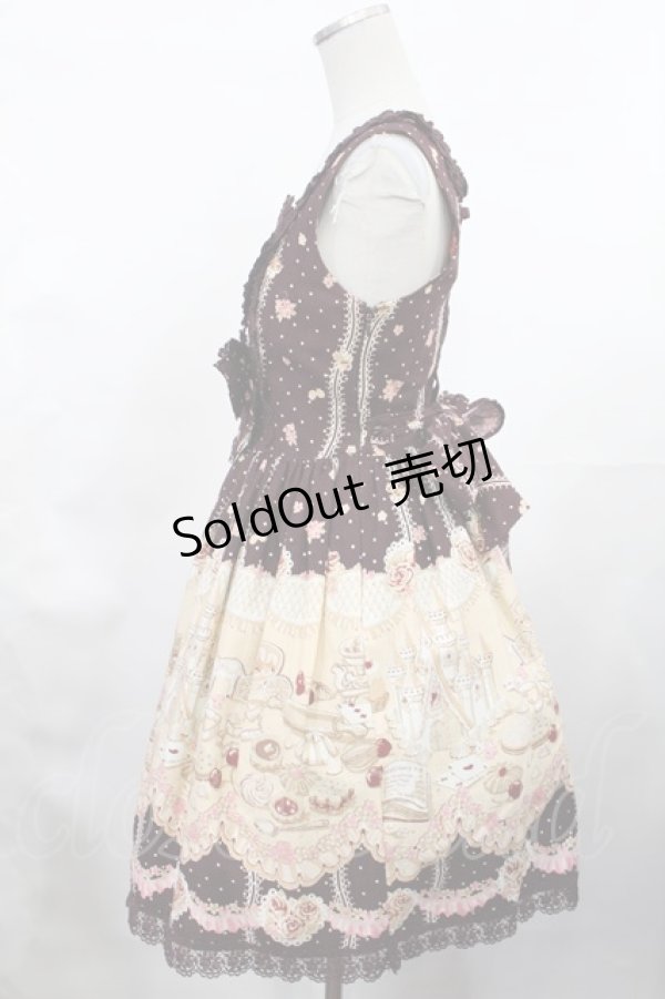 画像2: BABY,THE STARS SHINE BRIGHT / Merry Sweet Castle柄ハートジャンパースカート Free ブラウン H-25-03-06-1004-BA-OP-NS-ZH (2)