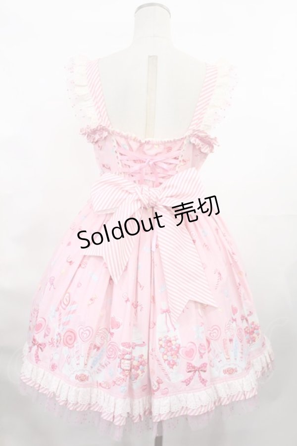 画像3: Angelic Pretty / MIRACLECANDYドットチュールジャンパースカート【難有】 Free ピンク H-25-03-06-1007-AP-OP-NS-ZH (3)