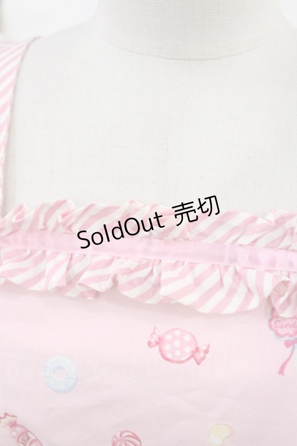 画像6: Angelic Pretty / MIRACLECANDYドットチュールジャンパースカート【難有】 Free ピンク H-25-03-06-1007-AP-OP-NS-ZH (6)