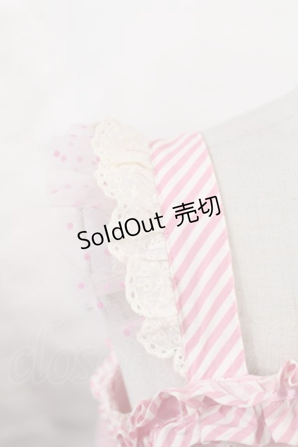 画像7: Angelic Pretty / MIRACLECANDYドットチュールジャンパースカート【難有】 Free ピンク H-25-03-06-1007-AP-OP-NS-ZH (7)