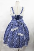 画像3: Angelic Pretty / Hummingギンガムジャンパースカート Free ブルー H-25-03-06-1008-AP-OP-NS-ZH (3)
