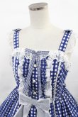 画像4: Angelic Pretty / Hummingギンガムジャンパースカート Free ブルー H-25-03-06-1008-AP-OP-NS-ZH (4)