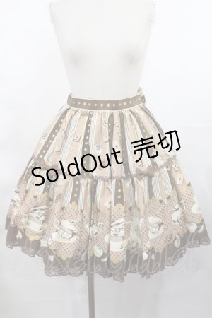 画像: Angelic Pretty / Wonder Partyティアードスカート Free ブラウン H-25-03-06-1009-AP-SK-NS-ZH