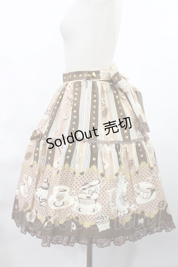 画像2: Angelic Pretty / Wonder Partyティアードスカート Free ブラウン H-25-03-06-1009-AP-SK-NS-ZH (2)