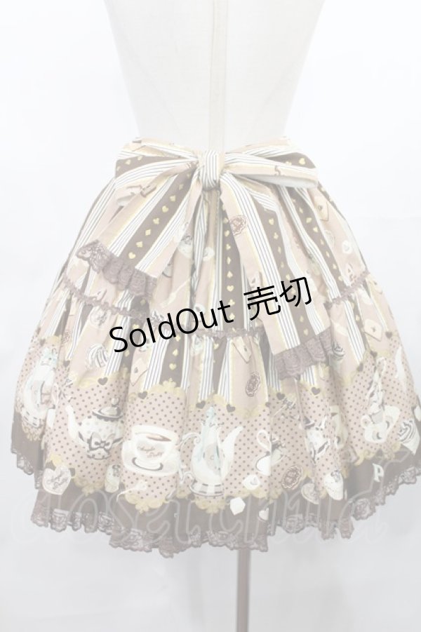 画像3: Angelic Pretty / Wonder Partyティアードスカート Free ブラウン H-25-03-06-1009-AP-SK-NS-ZH (3)