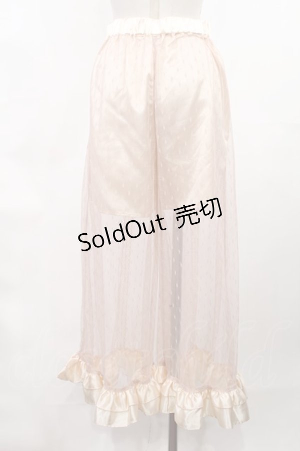 画像2: Swankiss / ドットチュールレイヤードパンツ Free ピンク H-25-03-06-1014-CA-PA-NS-ZH (2)