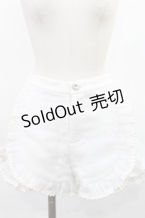 画像: Swankiss / オーガンジーフリルパンツ Free オフ H-25-03-06-1018-CA-PA-NS-ZH