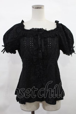 画像: Angelic Pretty / Nostalgic Gardenブラウス Free ブラック H-25-03-06-1024-AP-BL-NS-ZH