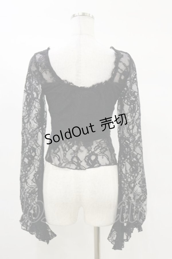 画像2: KILL STAR / Dolor Top XS 黒 H-25-03-06-014-SL-CO-KB-ZH (2)