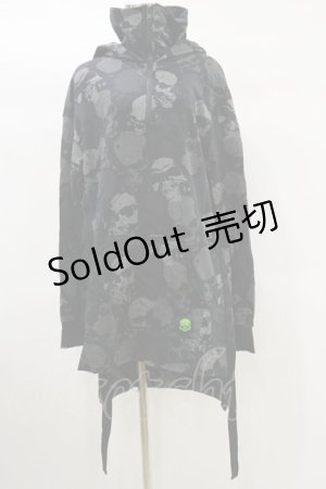画像: KILL STAR / Tzompantli Oversized Hoodie S 黒 H-25-03-06-019-SL-TO-KB-ZI